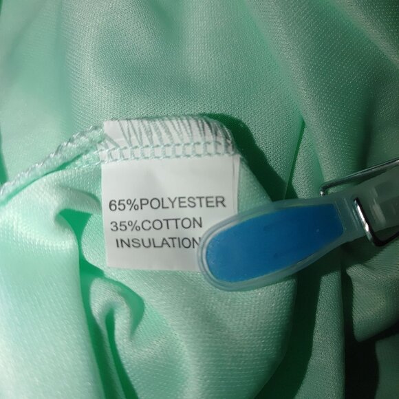 Womens Dress Size Large Mint Green Sleeveless Boho Peasant Ruffle Casual - Picture 6 of 6